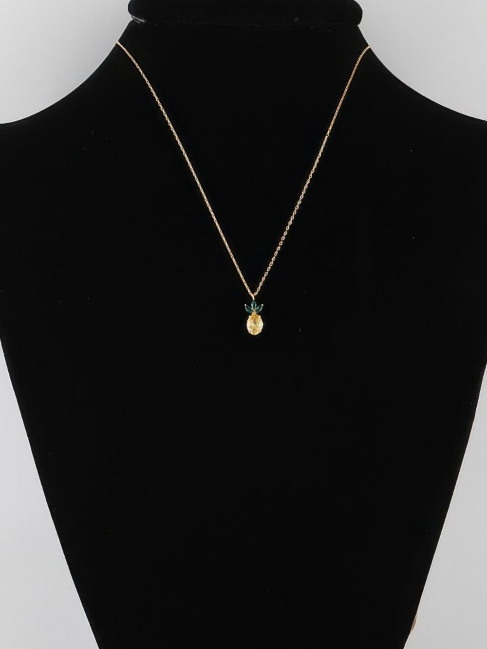 Tropical Pineapple Pendant Necklace